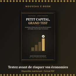 Petit Capital, Grand Test : la méthode en 30 jours pour tester une idée de business