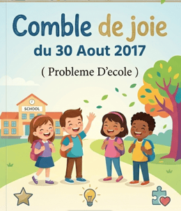 Comble de joie du 30 Aout 2017 ( Problème d'école )