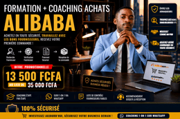 Formation + Coaching sur les achats Alibaba jusqu'à la réception de votre première commande