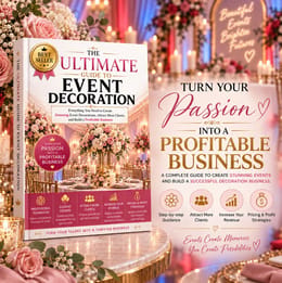 MASTER EVENT DECORATION & CREATE UNFORGETTABLE EVENTS
