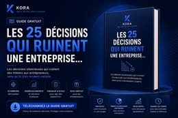 LES 25 DÉCISIONS QUI RUINENT UNE ENTREPRISE SANS QUE SON DIRIGEANT S'EN RENDE COMPTE