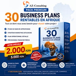 PACK de 30 Business plan Rentable en Afrique