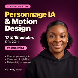 Masterclass - Motion design et personnage IA