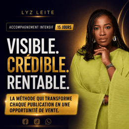 L'accompagnement intensif de 15 jours qui transforme chaque publication en opportunité de vente.