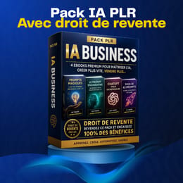 Revendez ce Pack IA Premium et Encaissez 100 % des Bénéfices (Licence PLR Incluse)