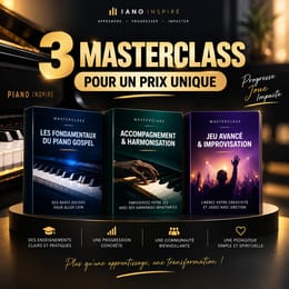 3 MASTERCLASS POUR UN PRIX UNIQUE