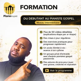Du débutant au pianiste gospel: Plus de 50 vidéos de cours sur les harmonies gospel