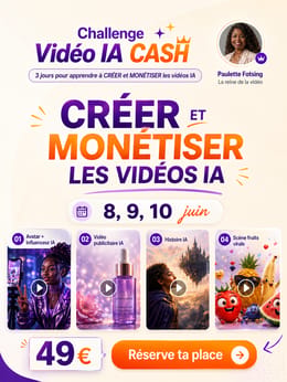 3 jours pour créer tes premières vidéos IA et générer tes premiers revenus - Challenge