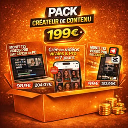 Pack créateur de contenu VF