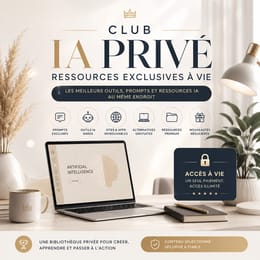 Club IA Privé – Ressources Exclusives à Vie