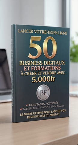 Guide pratique  | 50 BUSINESS DIGITAUX À LANCER AVEC MOINS DE 5 000 FCFA