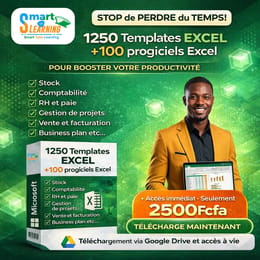 1250 Templates Excel + 100 Progiciels — Boostez Votre Productivité Immédiatement