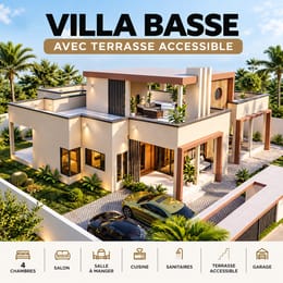 Villa Basse avec Terrasse Accessible