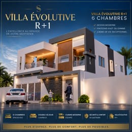 Villa evolutive R+1- 6 chambre - Construisez selon votre budget