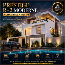 Prestige R+2 moderne 7 chambres