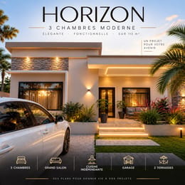 HORIZON 3 CHAMBRES MODERNE