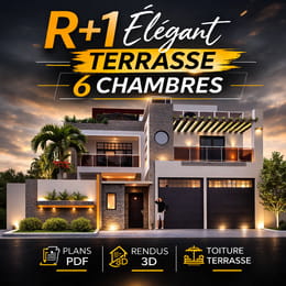 R+1 Élégant Terrasse 6Chambres