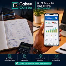 Caisse Carrée — Gérez vos ventes et votre stock à vie, sans abonnement