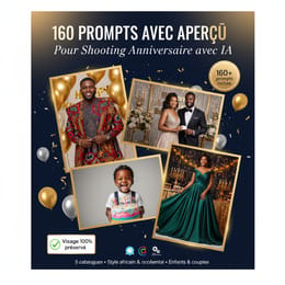 160 Prompts Innovants pour Shooting Anniversaire avec IA - Gagnez en Créativité