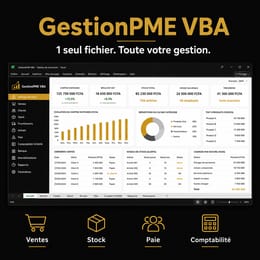 Gérez votre entreprise avec un seul fichier Excel : ventes, achats, stock + paie bilan OHADA