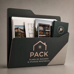 100 Plans de Maisons Prêts à Construire (+ 50 Studios Rentables en Bonus)