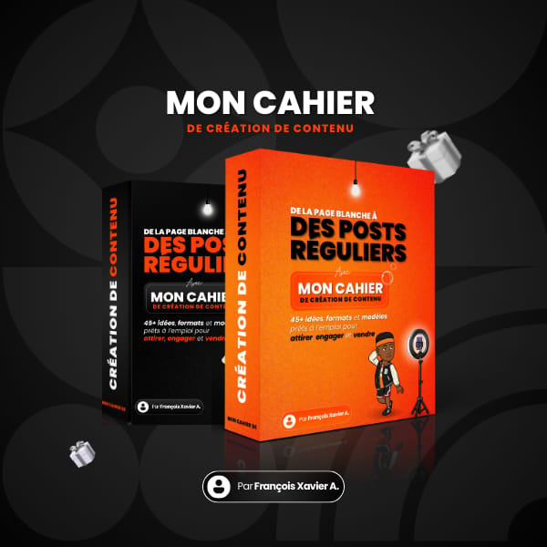 MON CAHIER DE CRÉATION DE CONTENU