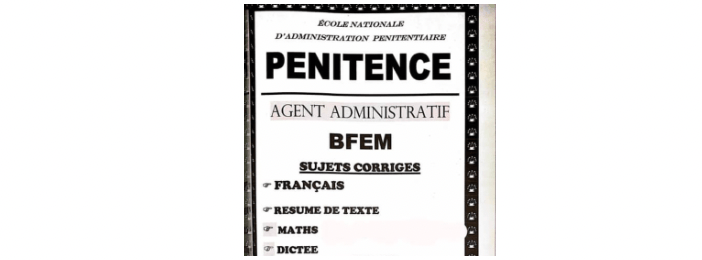 Fascicule PENITENCE Niveau BFEM
