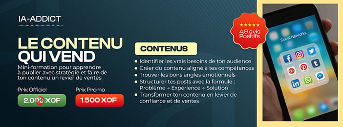 La technique vérifiée pour attirer tes premiers clients grâce à ton contenu.