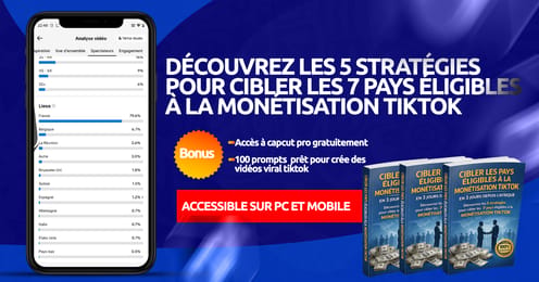 CIBLER LES PAYS ELIGIBLE A LA MONETISATION TIKTOK EN 3 JOURS DEPUIS L'AFRIQUE