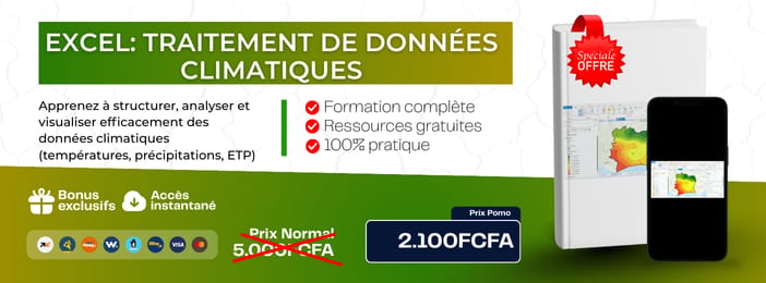 EXCEL: TRAITEMENT DE DONNÉES CLIMATIQUES
