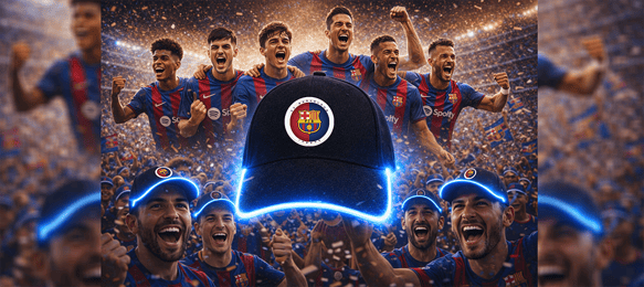 FC Barcelone Xcap - Insane - SONO-Luminous Cap for football fans