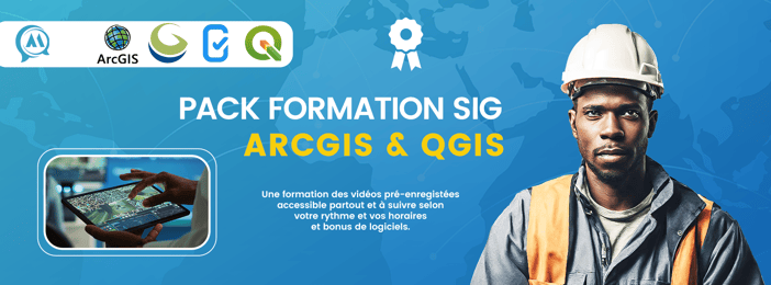 Pack SIG: Arcgis, QGIS, Global Mapper et Kobotoolbox et la Certification