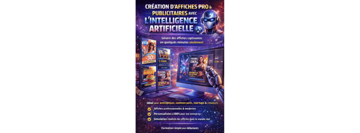 Créer une affiche publicitaire ou professionnelle