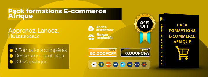 PACK FORMATION COMPLETE E-COMMERCE EN AFRIQUE