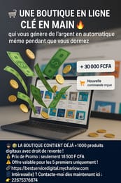 $ Devenez propriétaire d'un site e-commerce qui contient +1000 Produits Digitaux
