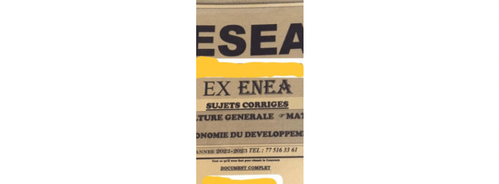 ESEA ex ENEA ( École Supérieure D'économie Applicaquée)