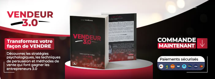 Le livre physique VENDEUR 3.0 (Votre 1er Métier c'est la Vente)