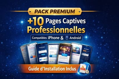 Pack de pages captives professionnelles pour convertir plus d’utilisateurs WiFi en clients payants