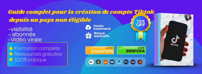 Guide complet pour créer un compte Tiktok monétisable depuis un pays non éligible