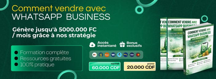 COMMENT VENDRE AVEC WHATSAPP BUSINESS EN 2026