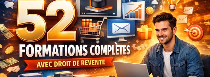 52 formation complète avec droit de revente