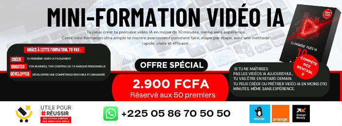 Crée ta première vidéo IA en moins de 10 minutes - Mini-Formation Essentielle