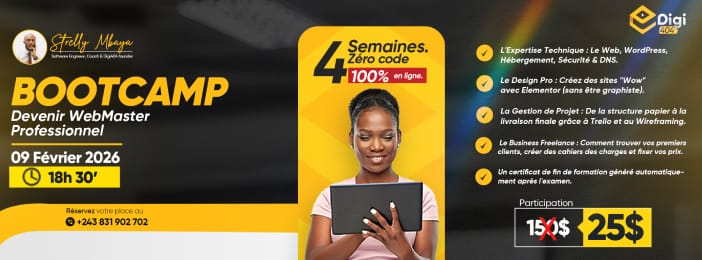 Bootcamp : Devenir Webmaster Professionnel en 4 semaines
