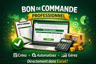 Logiciel Excel pour Gestion Efficace des Bons de Commande et Factures Clients