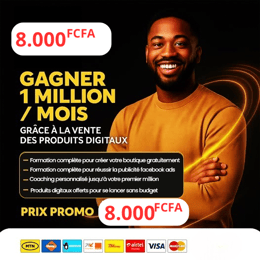 Gagne 1000 000 FCFA/mois Facilement Avec Ton Téléphone – Formation Complète
