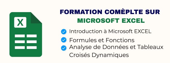 FORMATION COMPLETE SUR EXCEL