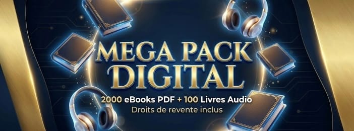 📚 MEGA PACK DIGITAL  2000 eBooks PDF + 100 Livres Audio