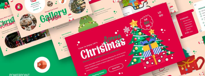 Template PowerPoint Noël pour Présentations Festives
