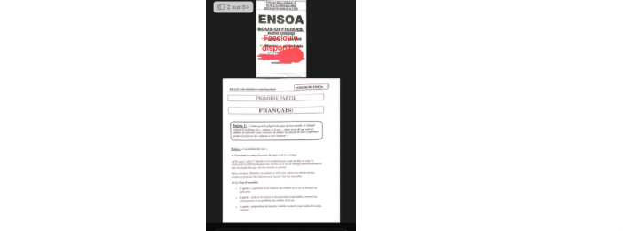Fascicule ENSOA