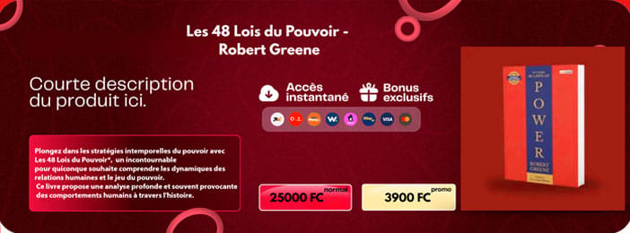 Les 48 lois du pouvoir de Robert greene